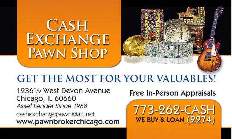 Cash Exchange Pawn Shop | 1236 W Devon Ave, Chicago, IL 60660, USA | Phone: (773) 262-2274