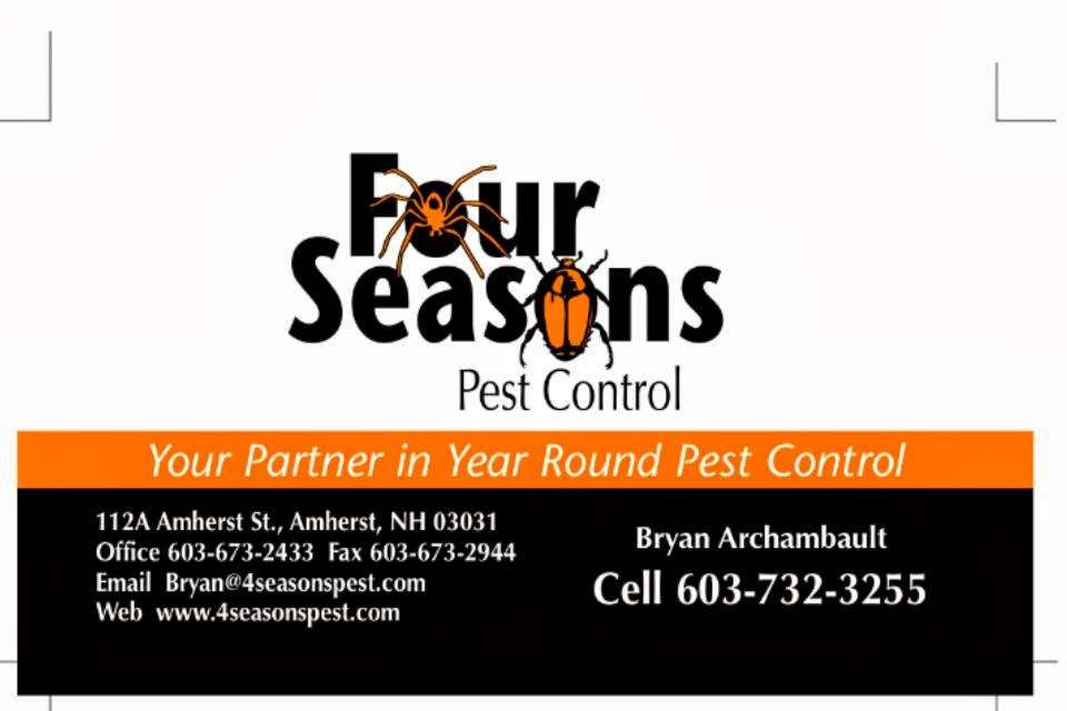 Four Seasons Pest Control | 112A Amherst St, Amherst, NH 03031, USA | Phone: (603) 673-2433