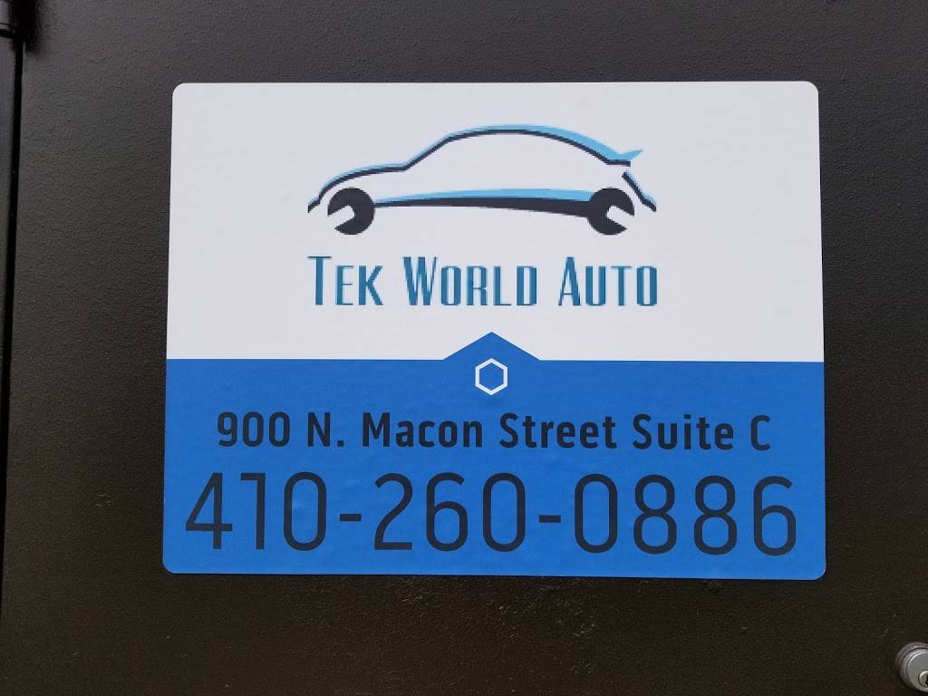 Tek World Auto | 900 N Macon St suite c, Baltimore, MD 21205, USA | Phone: (410) 260-0886