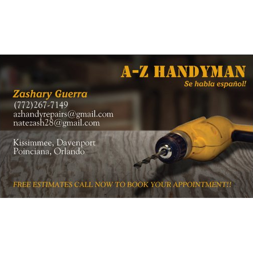 A-Z Handyman Repair | S Orange Blossom Trail, Kissimmee, FL 34746 | Phone: (772) 267-7149