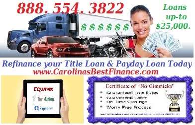 Carolinas Best Title Loans | 1158 Cherry Rd, Rock Hill, SC 29732, USA | Phone: (803) 980-2378