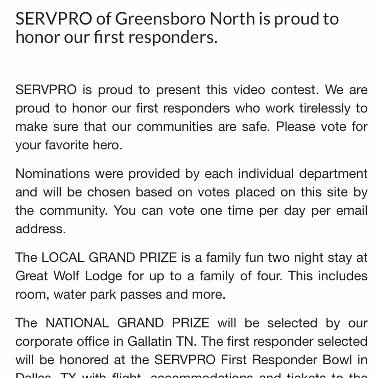 Servpro Of Greensboro North | 2902 Manufacturers Rd suite a, Greensboro, NC 27406, USA | Phone: (336) 379-1772