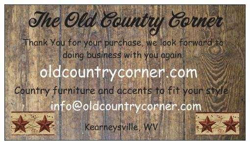 The Old Country Corner | 229 Millwright Rd, Kearneysville, WV 25430, USA | Phone: (304) 725-3856