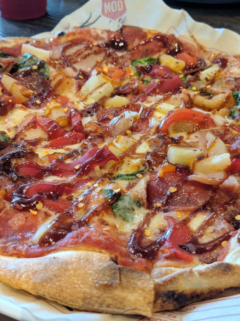 MOD Pizza | 9315 Spencer Hwy Suite G, Deer Park, TX 77536, USA | Phone: (832) 835-3137