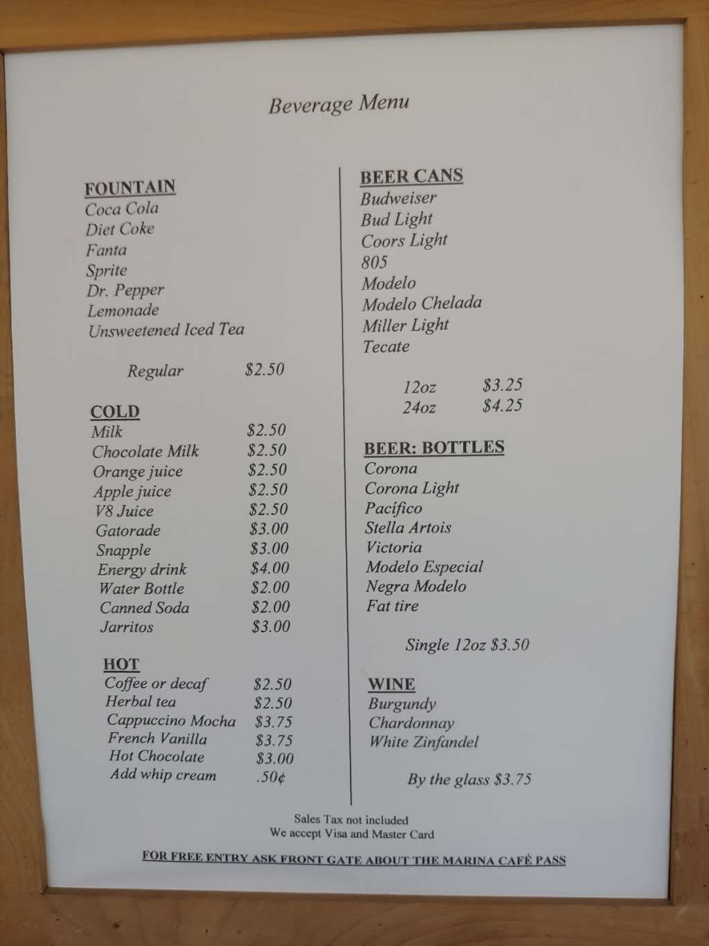 Marina Cafe | 11263-11301 Santa Ana Rd, Ventura, CA 93001, USA | Phone: (805) 649-2043 Marina Cafe | 11263-11301 Santa Ana Rd, Ventura, CA 93001, USA | Phone: (805) 649-2043