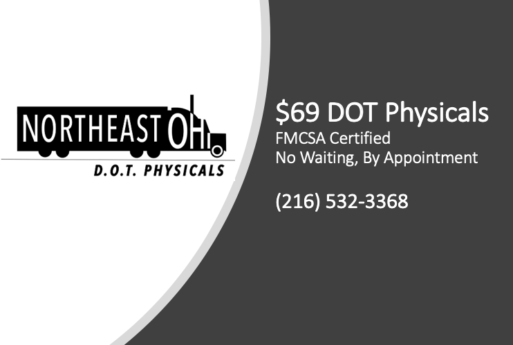 Northeast Ohio DOT Physicals | 1085 Rockside Rd Suite #13, Parma, OH 44134, USA | Phone: (216) 532-3368