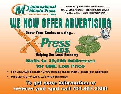 International Minute Press | 495 E Long Ave, Gastonia, NC 28054, USA | Phone: (704) 867-3366
