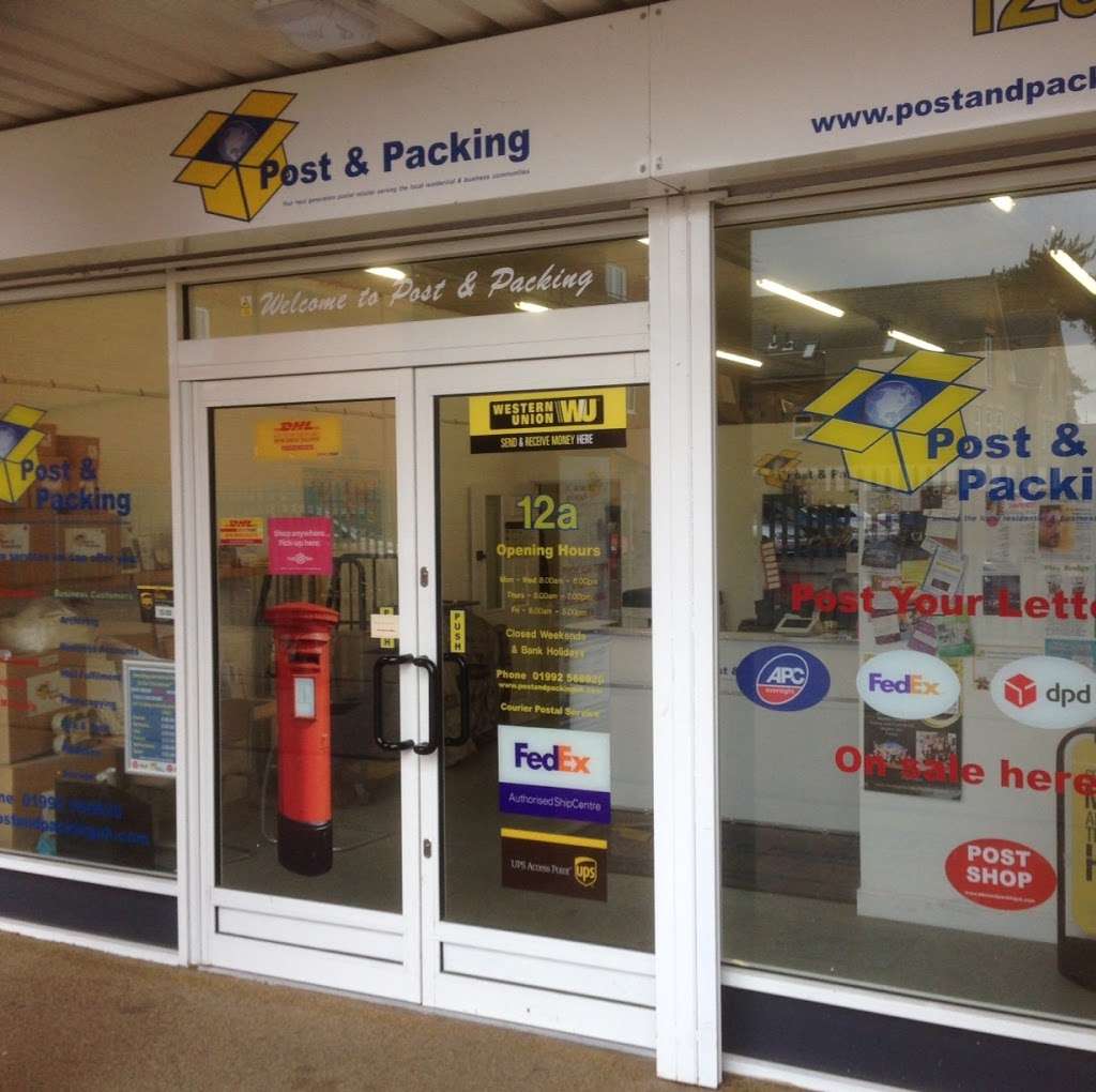 Post & Packing | 12 Fawkon Walk, Hoddesdon EN11 8TJ, UK | Phone: 01992 568920