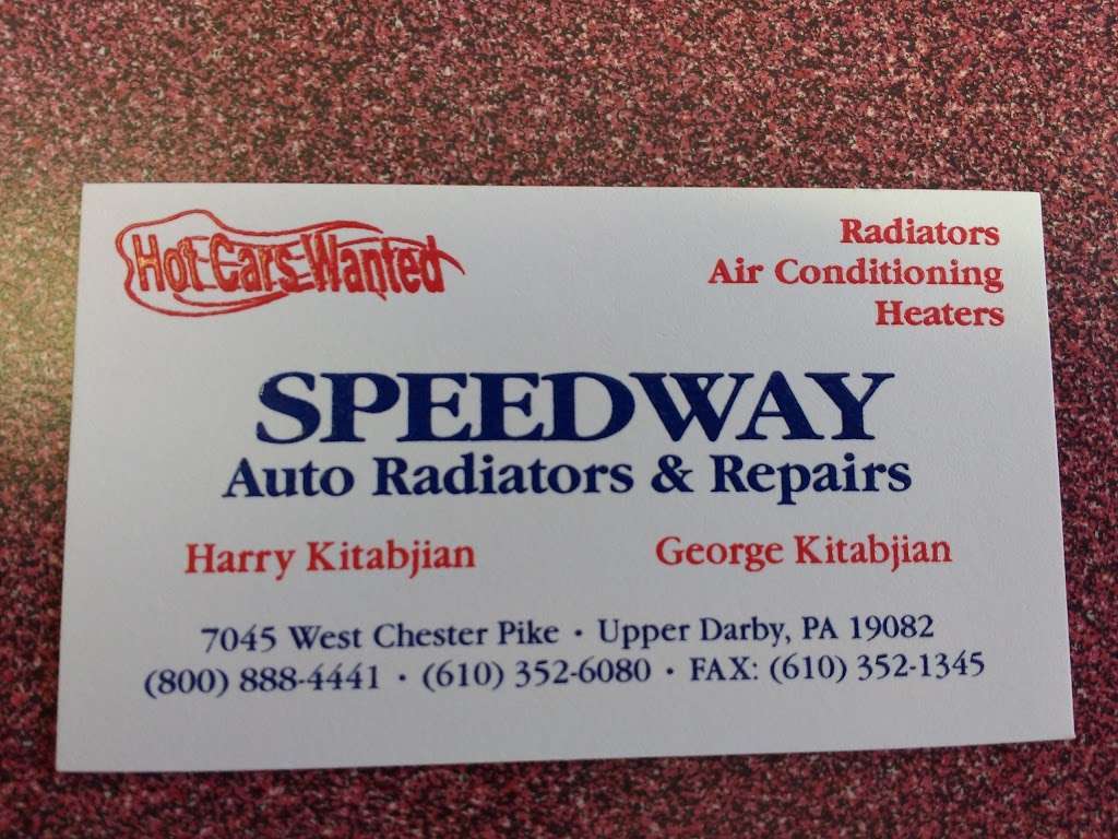 Speedway Auto Radiator | 7045 West Chester Pike, Upper Darby, PA 19082, USA | Phone: (610) 352-6080