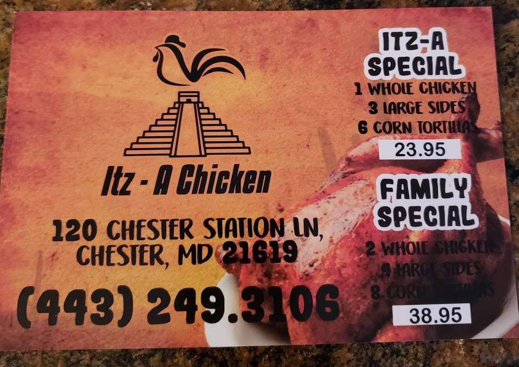Itz-A Chicken | 120 Chester Station Ln, Chester, MD 21619 | Phone: (443) 249-3106
