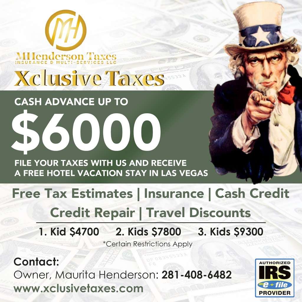 MHenderson Taxes, Insurance & Multi Services LLC | 340 N Sam Houston Pkwy E, Houston, TX 77060 | Phone: (281) 408-6482