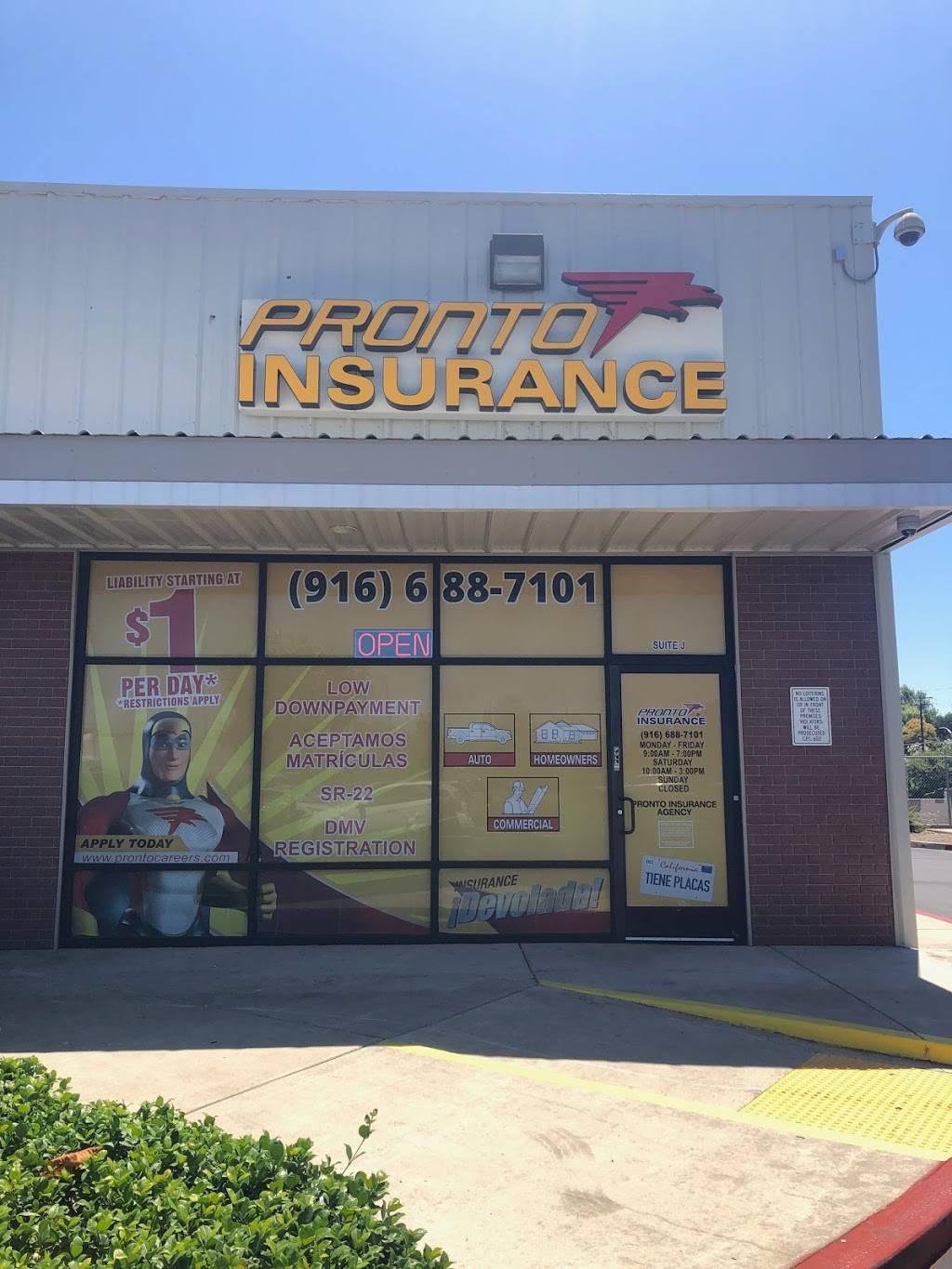 Pronto Insurance Agency | 7386 Stockton Blvd, Sacramento, CA 95823, USA | Phone: (916) 688-7101