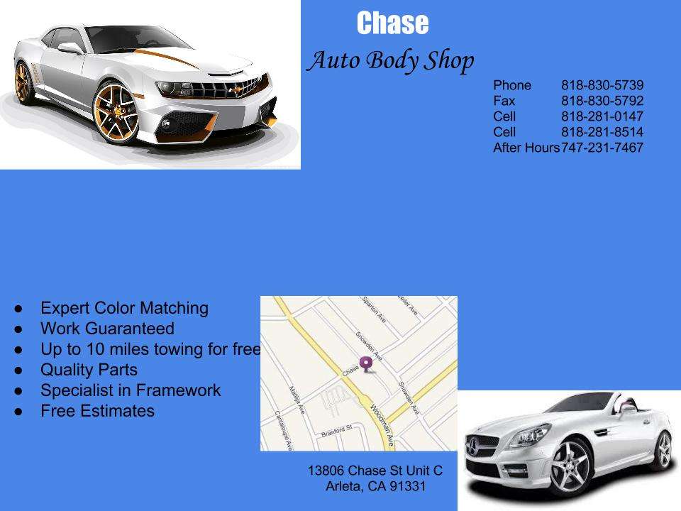 Chase Auto Body Shop | 13806 Chase St c, Arleta, CA 91331, USA | Phone: (747) 231-7467