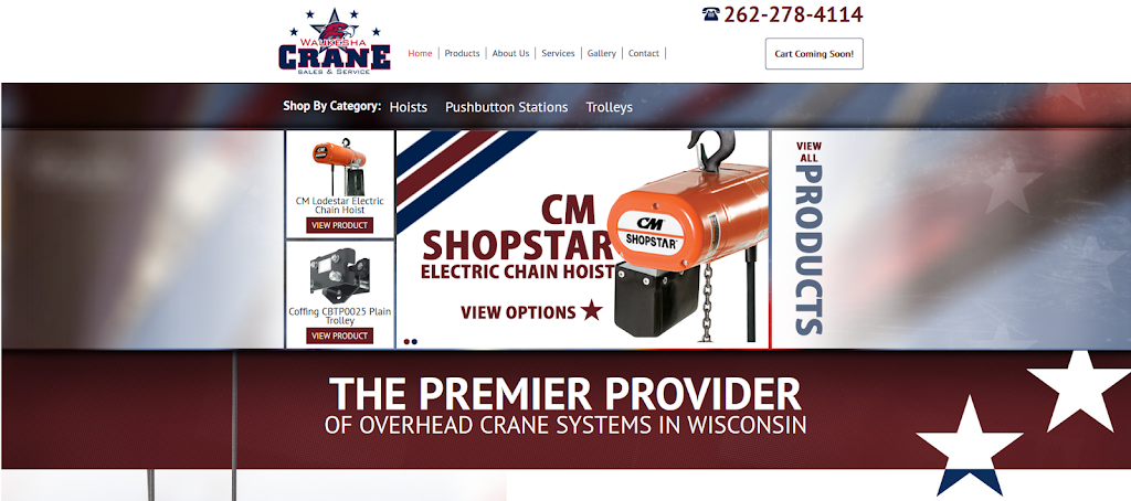 Waukesha Crane Sales & Services Inc | W220 N1587, Jericho Ct, Waukesha, WI 53186 | Phone: (262) 278-4114