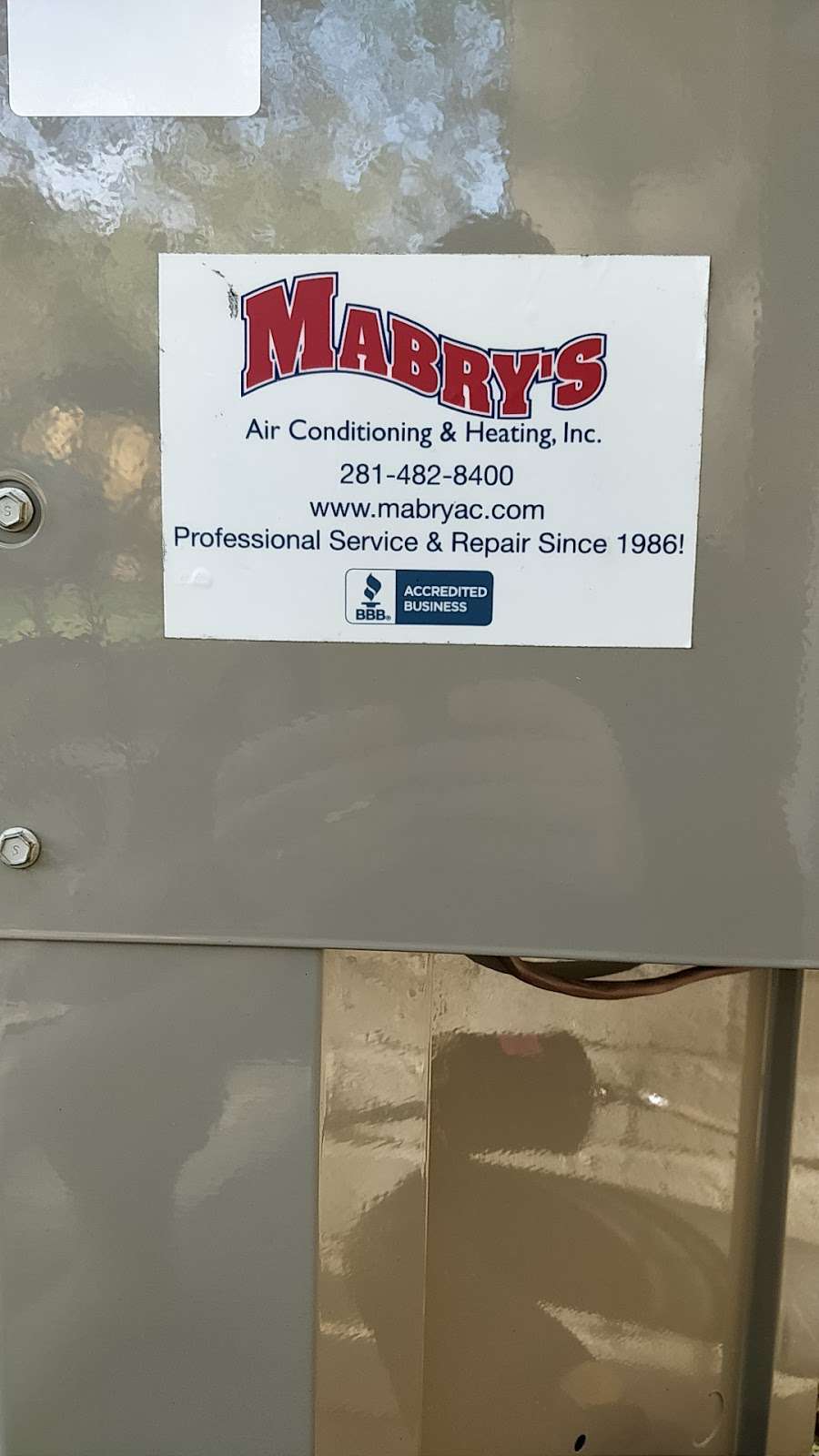 Mabrys Air Conditioning & Heating Inc | 3404 Volterra Cir, Friendswood, TX 77546 | Phone: (281) 482-8400