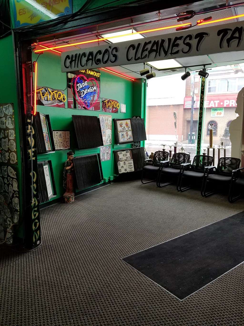 Jade Dragon Tattoo Studio | 5331 W Belmont Ave, Chicago, IL 60641, USA | Phone: (773) 736-6960 Jade Dragon Tattoo Studio | 5331 W Belmont Ave, Chicago, IL 60641, USA | Phone: (773) 736-6960