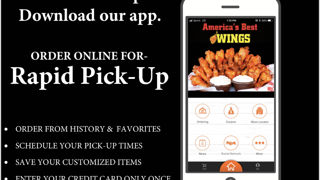 Americas Best Wings | 7037 Forest Hill Ave Suite-B, Richmond, VA 23225, USA | Phone: (804) 560-2890