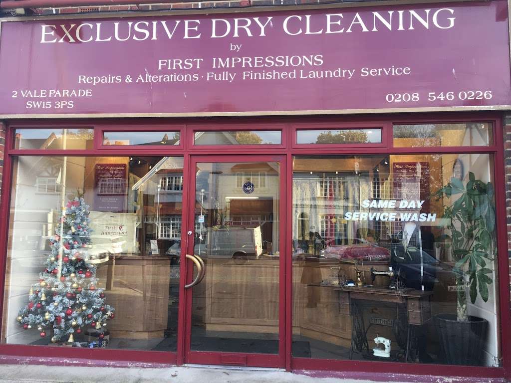 First Impressions Exclusive Dry Cleaning | 2 Vale Parade, London SW15 3PS, UK | Phone: 020 8546 0226