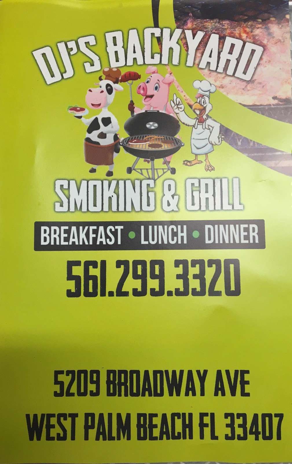 DJS BACKYARD SMOKIN&GRILL CATERING LLC | 5209 Broadway Ave, West Palm Beach, FL 33407, USA | Phone: (561) 299-3320