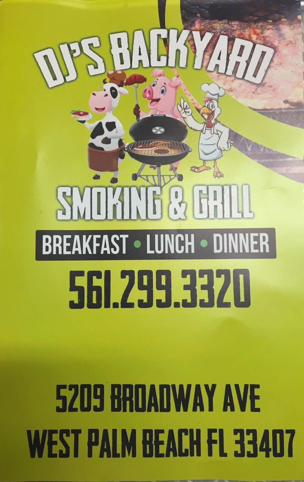 DJS BACKYARD SMOKIN&GRILL CATERING LLC | 5209 Broadway Ave, West Palm Beach, FL 33407 | Phone: (561) 299-3320