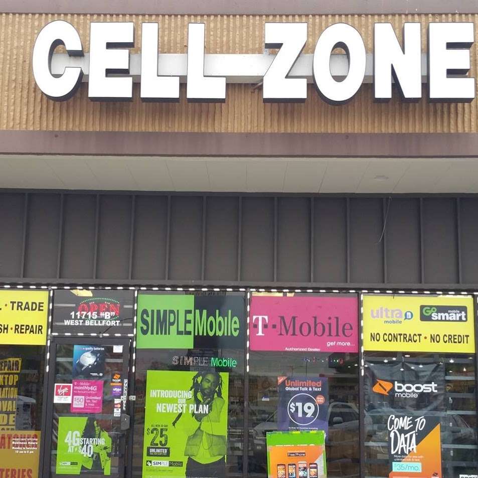 Cell Zone West Bellfort | 11715 W Bellfort Ave B, Stafford, TX 77477, USA | Phone: (281) 988-9633