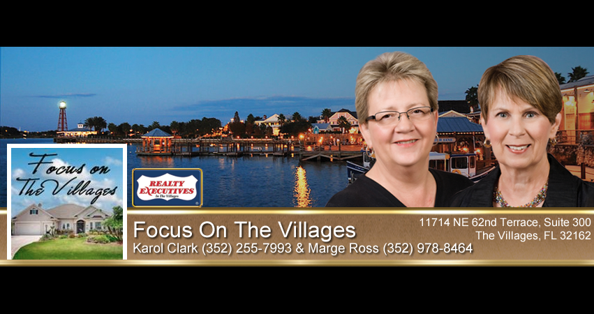 Realty Executives The Villages / Karol Clark & Marge Ross | 11714 NE 62nd Terrace #300, The Villages, FL 32162 | Phone: (352) 255-7993