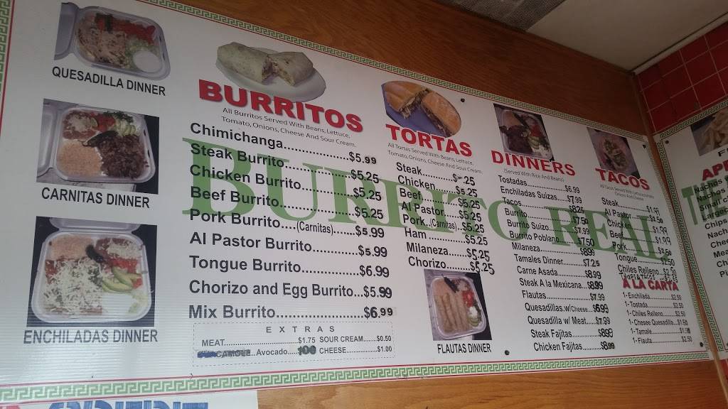 El Burrito Real | 500 E 147th St, Harvey, IL 60426, USA | Phone: (708) 339-6689