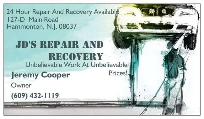 JDS Repair And Recovery LLC | 127D Main Rd, Hammonton, NJ 08037, USA | Phone: (609) 432-1119