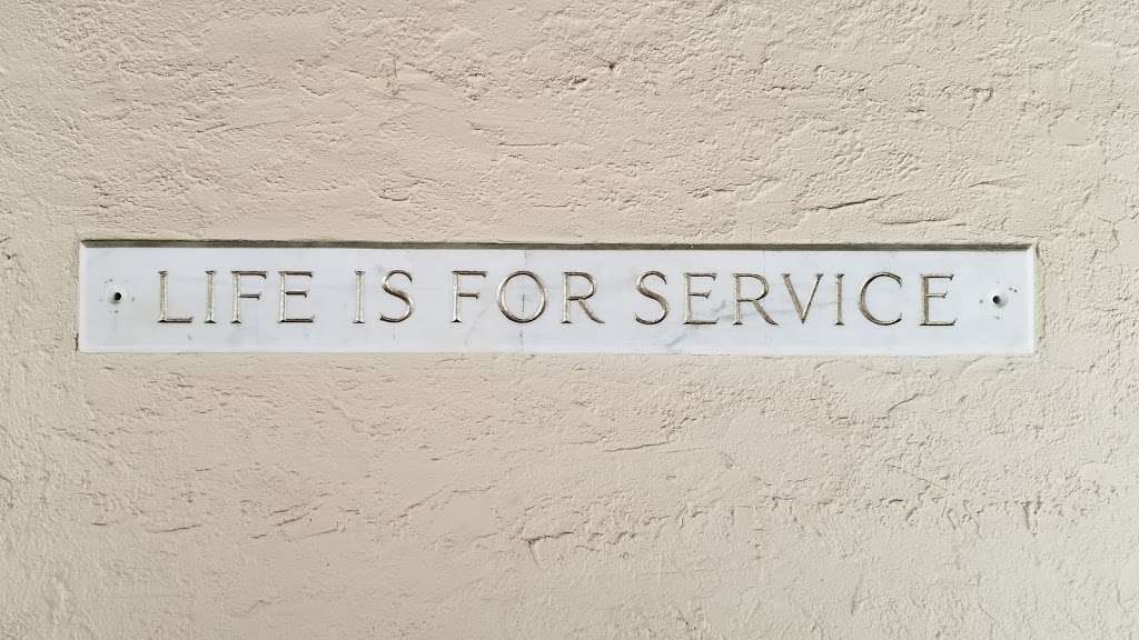 Life Is A Service Plaque | Unnamed Road, Winter Park, FL 32789, USA