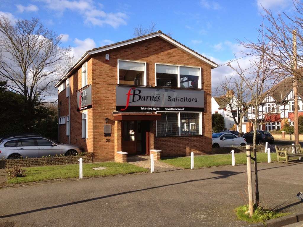 F Barnes Solicitors Lawyer 20 Balgores Square Romford Rm2