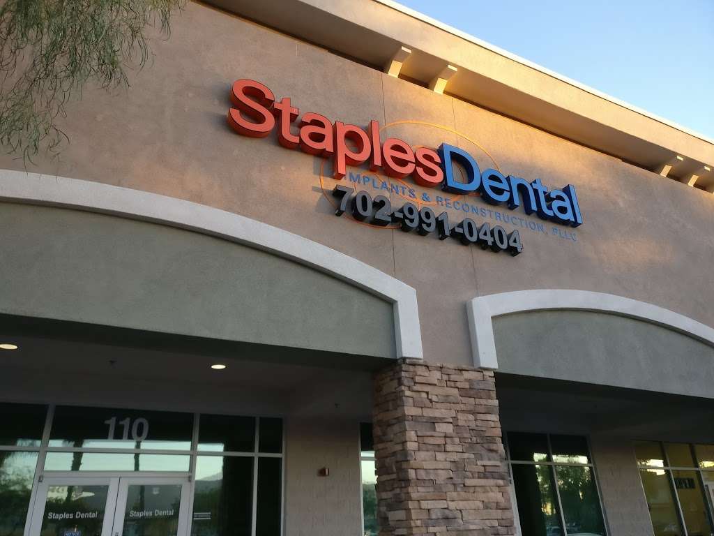 Staples Dental | 2345 E Centennial Pkwy # 110, North Las Vegas, NV 89081, USA | Phone: (702) 991-0404