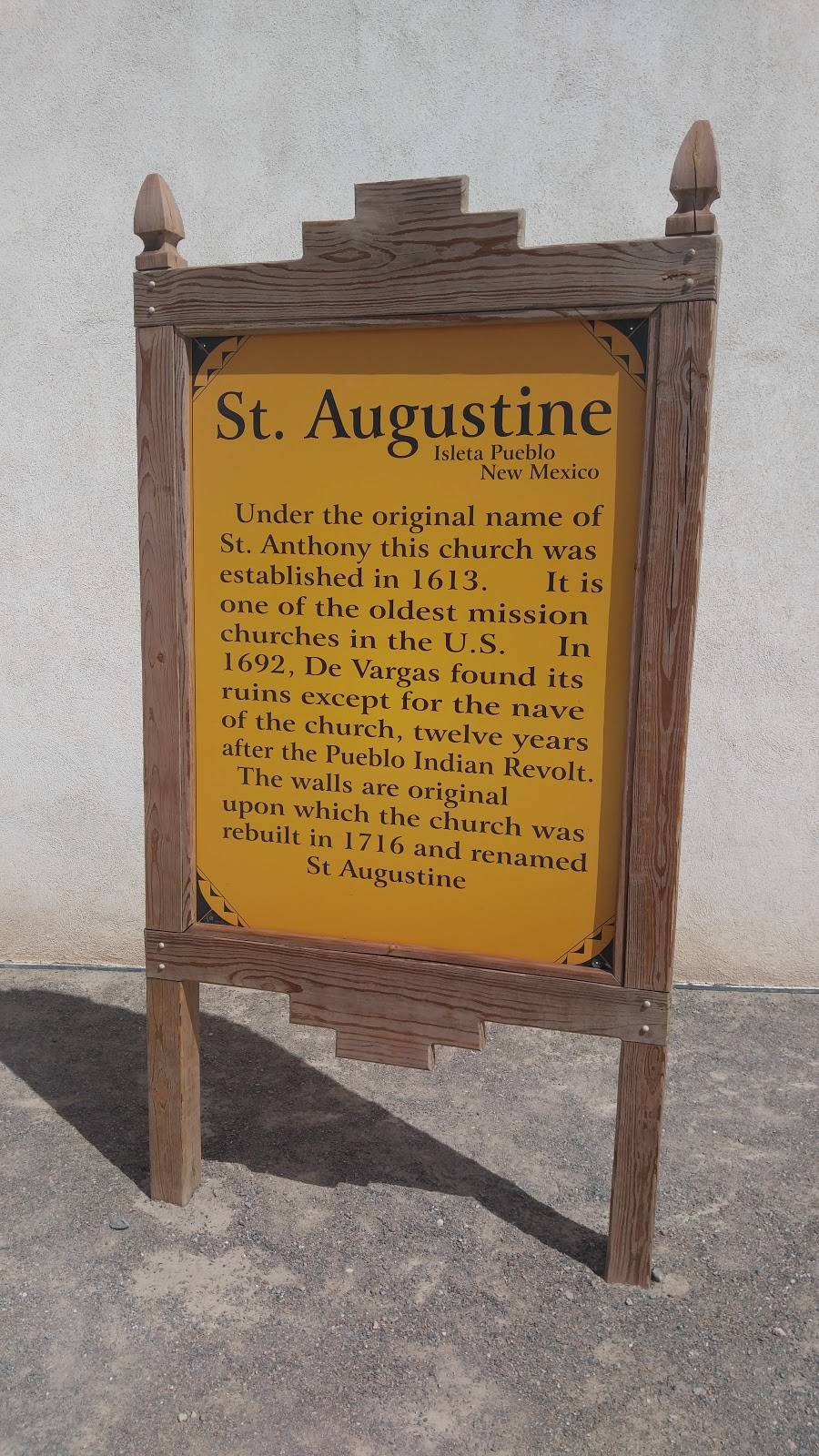 St Augustine Catholic Church | 71 Tribal Rd 35, Isleta Village Proper, NM 87022 | Phone: (505) 869-3398