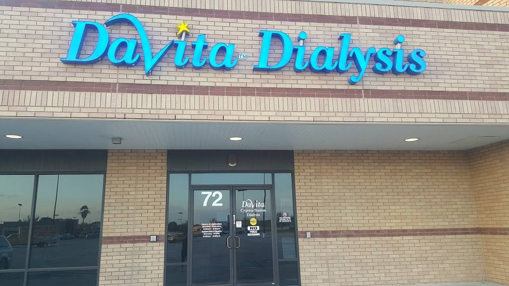 DaVita Houston Kidney Center Cypress Station | 72 Cypress Creek Pkwy, Houston, TX 77090, USA | Phone: (866) 544-6741