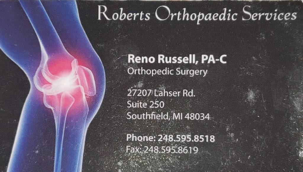 Dr. Michael Roberts D.O. Orthopedics | 27207 Lahser Rd #250, Southfield, MI 48034, USA | Phone: (248) 595-8518