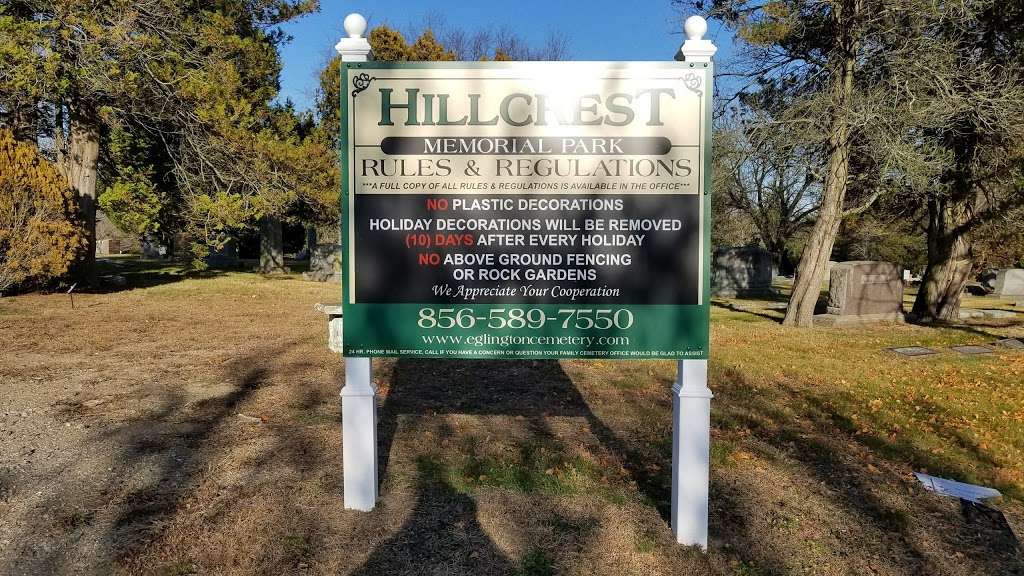 Hillcrest Memorial Park | 500 Delsea Dr, Sewell, NJ 08080, USA | Phone: (856) 589-7550