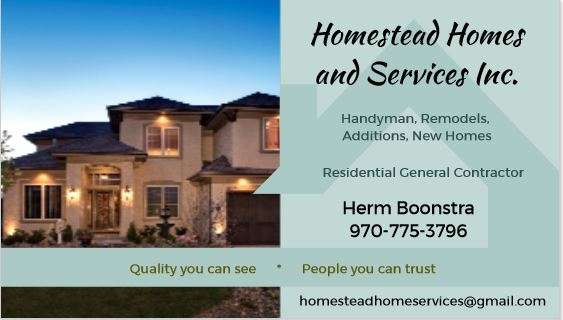 Homestead Homes and Services Inc | 2824 E County Rd 30, Fort Collins, CO 80528, USA | Phone: (970) 775-3796