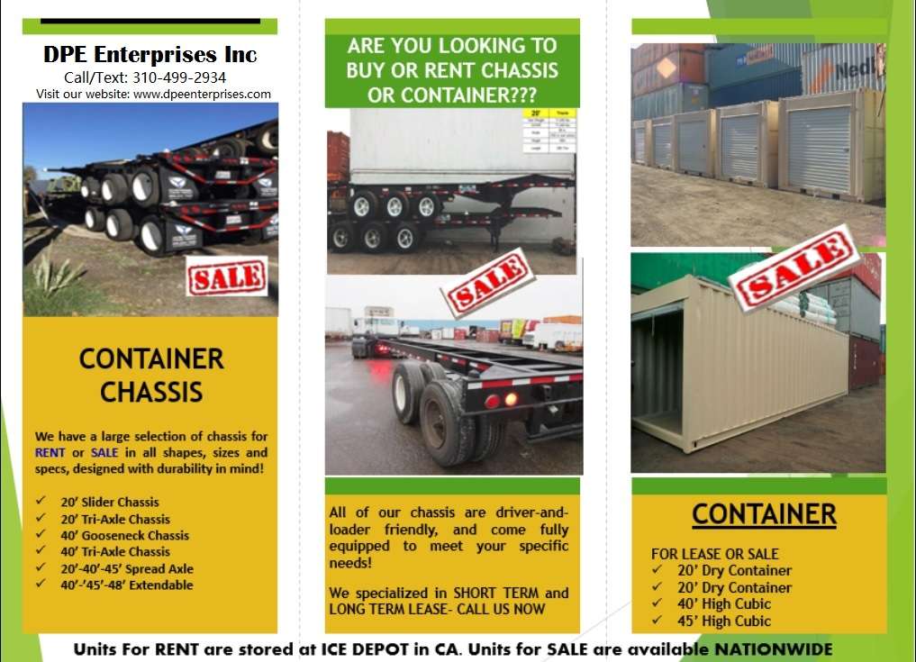 DPE Enterprises Inc (International Cargo Equipment) | 1550 Eubank Ave, Wilmington, CA 90744, USA | Phone: (310) 835-0194