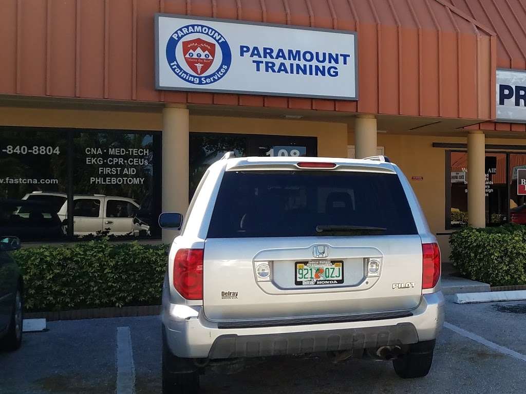 Paramount Training Services - West Palm Beach | 4152 W Blue Heron Blvd #108, West Palm Beach, FL 33404, USA | Phone: (561) 840-8804