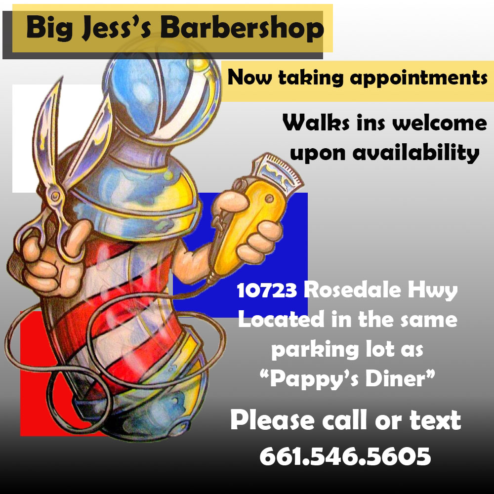 Big Jess Barbershop | 10725 Rosedale Hwy, Bakersfield, CA 93312 | Phone: (661) 587-7557