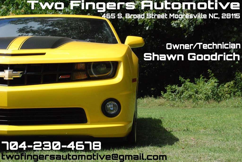 Two Fingers Automotive | 465 S. Broad Stret, Mooresville, NC 28115, USA | Phone: (704) 230-4678