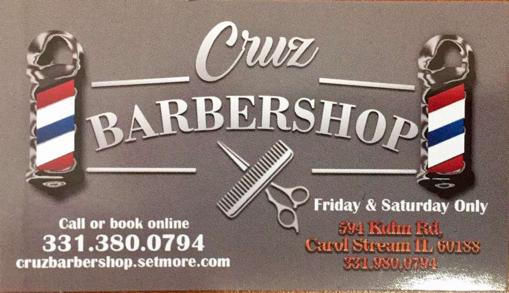 Cruz Barbershop | 594 Kuhn Rd, Carol Stream, IL 60188, USA | Phone: (331) 980-0794