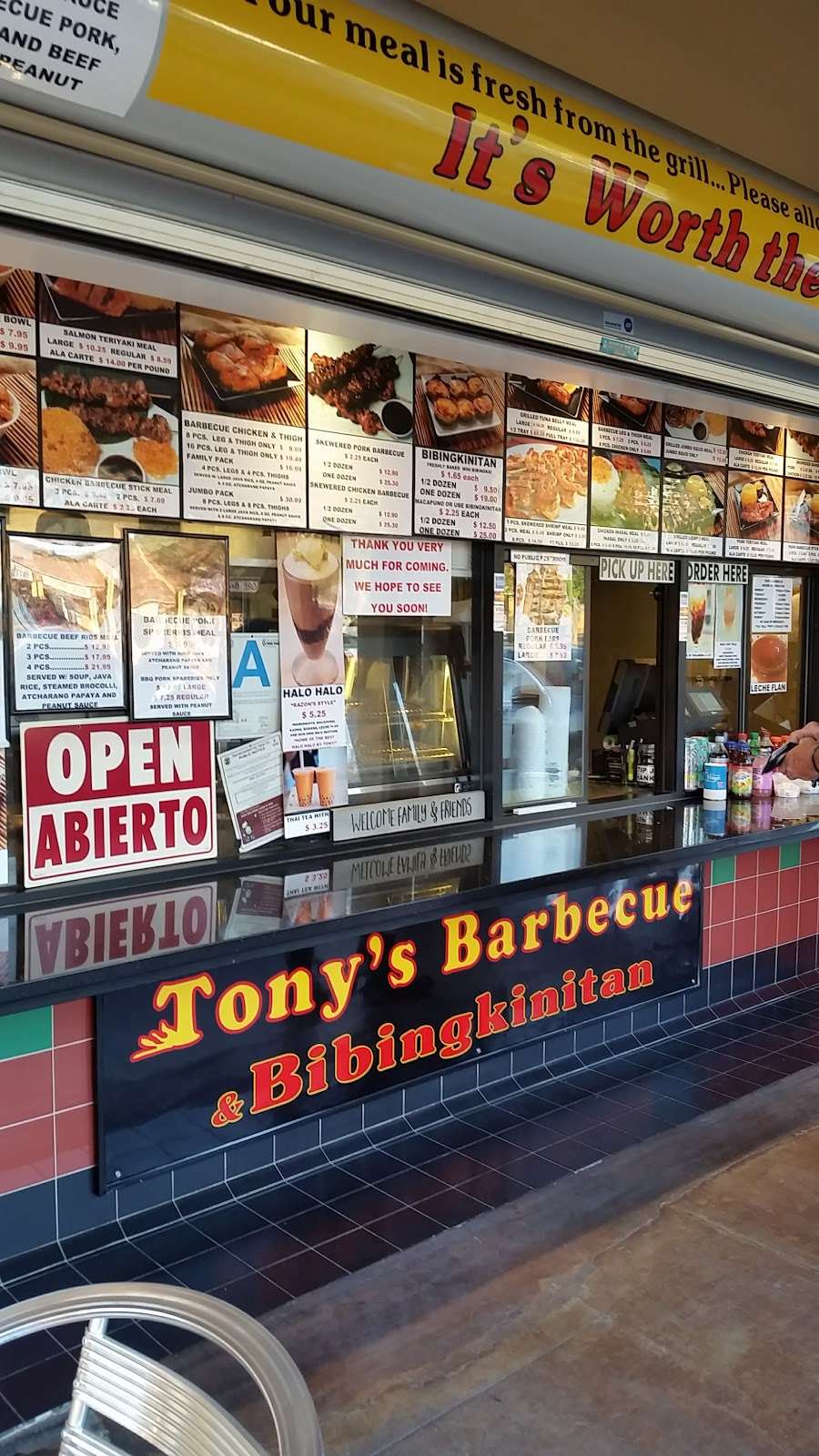 Tonys Barbecue And Bibingkinitan Of West Covina | 1555 East Amar Road #A, West Covina, CA 91792, USA | Phone: (626) 810-4988