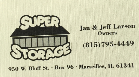 Super Storage | 950 W Bluff St, Marseilles, IL 61341, USA | Phone: (815) 795-4449