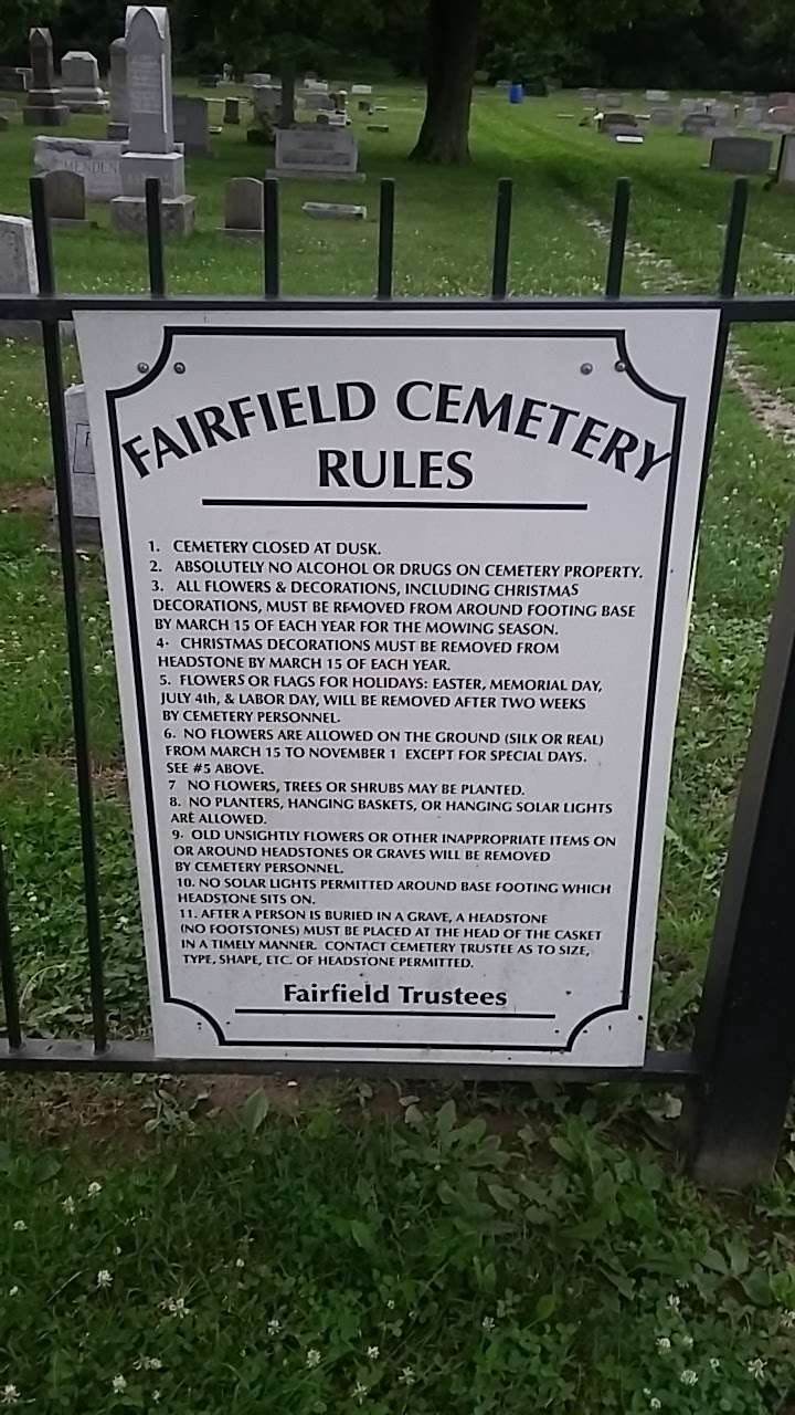 Fairfield Cemetery | 0631742E215002, Camby, IN 46113