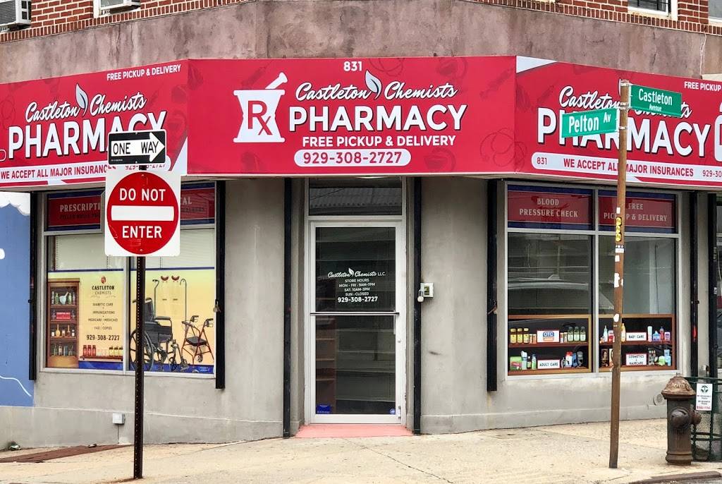 Castleton Chemists Pharmacy | 831 Castleton Ave, Staten Island, NY 10310 | Phone: (929) 308-2727