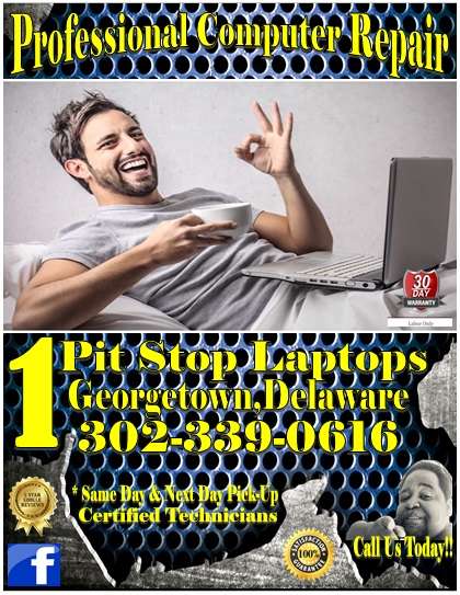 1 Pit Stop Laptops | 111 Albury Ave, Georgetown, DE 19947, USA | Phone: (302) 339-0616