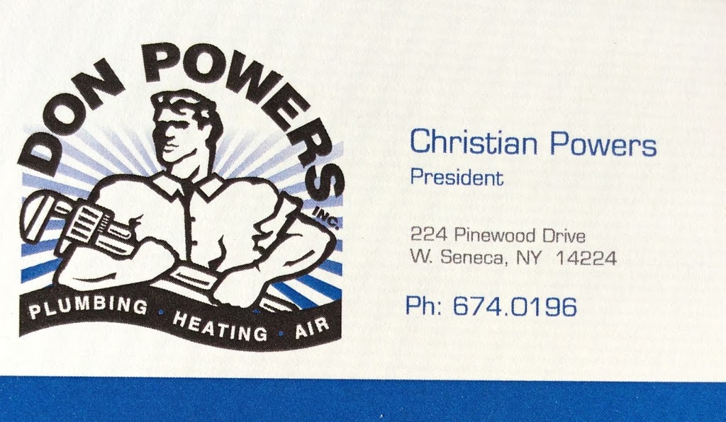 Don Powers Inc. | 224 Pinewood Dr, Buffalo, NY 14224, USA | Phone: (716) 674-0196