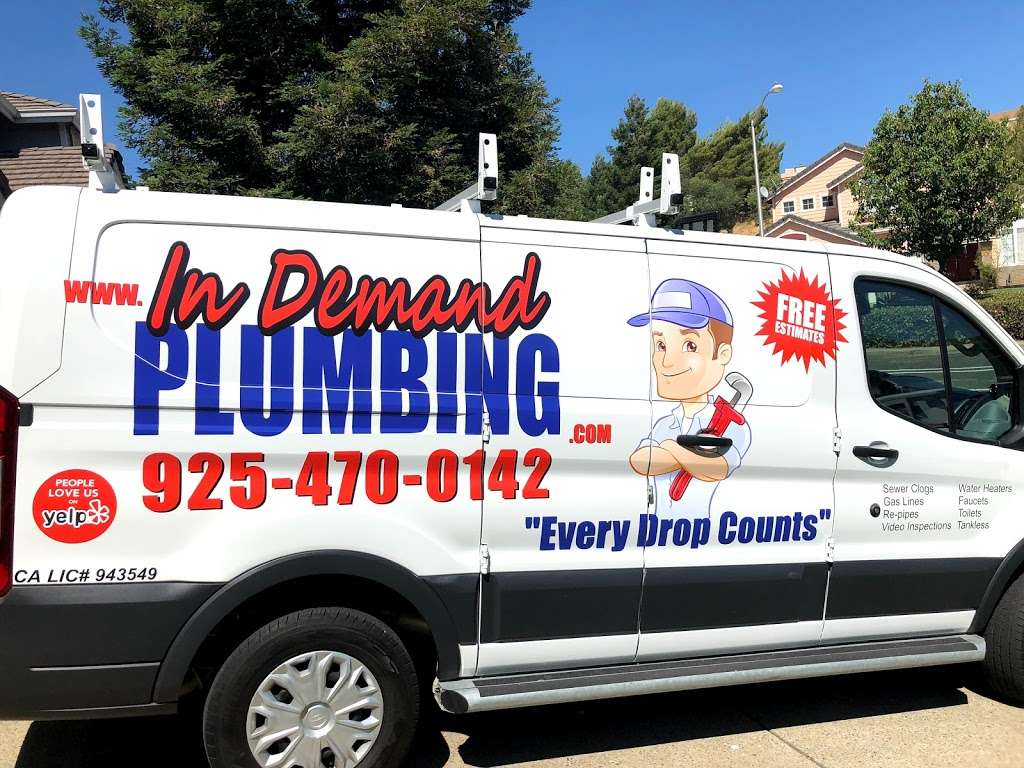 In Demand Plumbing | 3317 Hidden Hills Ct, Antioch, CA 94531, USA | Phone: (925) 470-0142