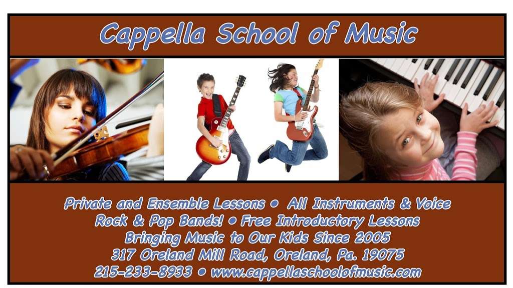 Cappella School of Music | 317 oreland mill rd second floor, Oreland, PA 19075, USA | Phone: (215) 233-8933