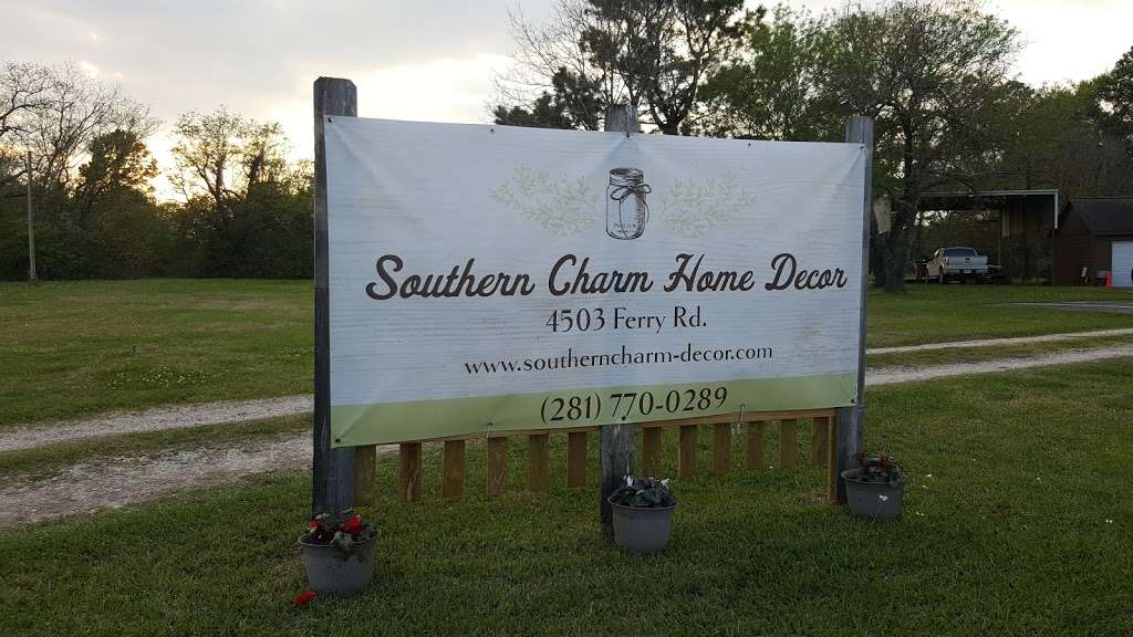 Southern Charm Home Decor & Gifts | 4503 Ferry Rd, Baytown, TX 77520, USA | Phone: (281) 770-0289